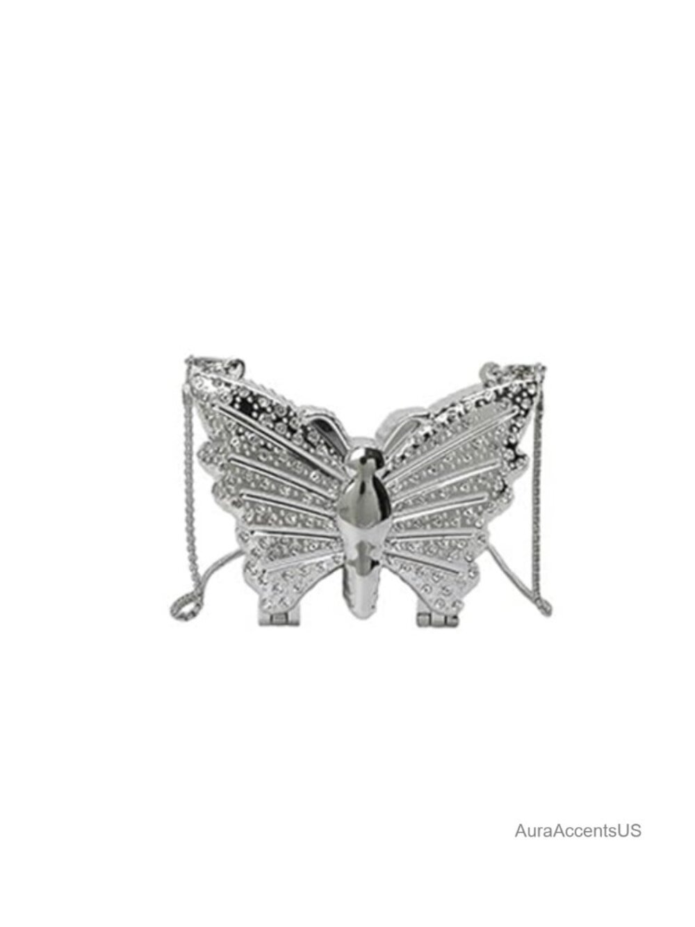 Mini Butterfly Evening Crossbody Bag Metal Purse Clutch for Women